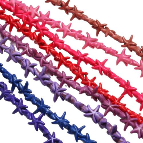 Perles bijoux en résine, étoile de mer, DIY & styles différents pour le choix, plus de couleurs à choisir, 14mm, Environ 36PC/brin, Vendu par brin