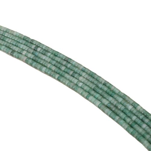 Green Aventurine Beads, Flat Round, polished, DIY, 2x4mm, Sold Per Approx 38 cm Strand