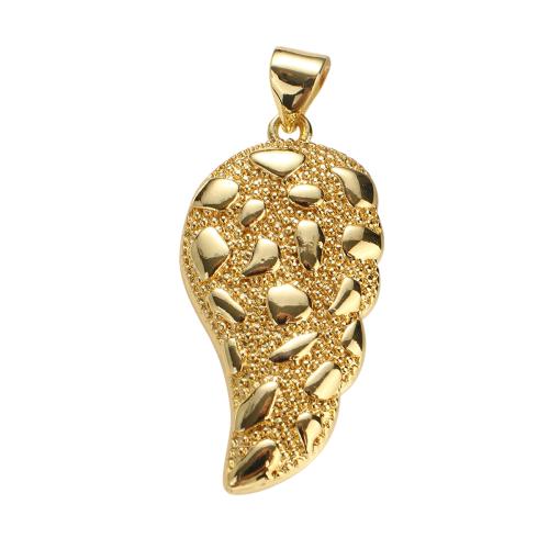 Brass Jewelry Pendants, real gold plated, DIY, 30x15x3mm, Hole:Approx 7x5mm, Sold By PC