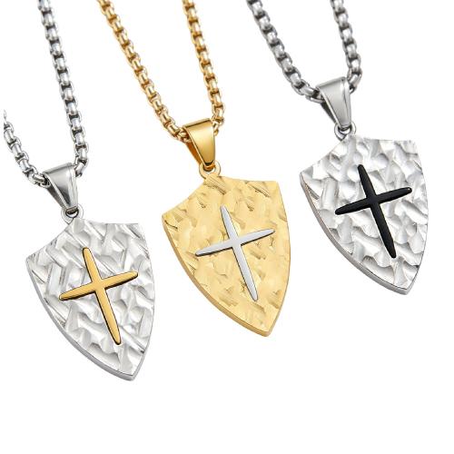 Stainless Steel Pendants, 304 Stainless Steel, plated, with cross pattern & DIY, more colors for choice, 22x34mm, Sold By PC