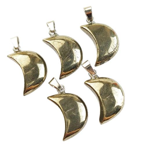 Gemstone Jewelry Pendants, Golden Pyrite, DIY & different styles for choice, Sold By PC