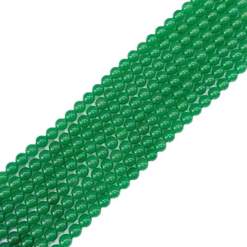 Gemstone Beads, Round, DIY & different size for choice, green, Sold By Strand