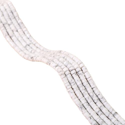 Gemstone Jewelry Beads, Magnesite, Flat Round, polished, DIY, 2x4mm, Sold Per Approx 38 cm Strand