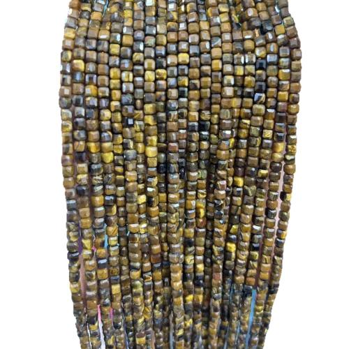 Gemstone Jewelry Beads, Square, DIY & different materials for choice & faceted, Sold Per Approx 38 cm Strand