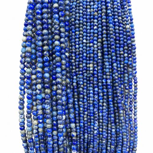 Natural Lapis Lazuli Beads, Round, DIY & different size for choice, Sold Per Approx 38 cm Strand