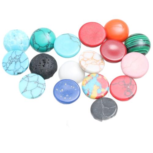 Natural Gemstone Cabochons, Round, DIY & different materials for choice & different size for choice, Sold By PC