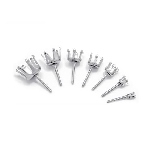Stainless Steel Earring Stud Components, 304 Stainless Steel, Crown, polished, DIY & different size for choice & different styles for choice, original color, Sold By PC