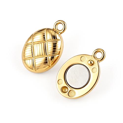Stainless Steel Magnetic Clasps, 316L Stainless Steel, Heart, Vacuum Ion Plating, DIY, more colors for choice, 8x14.70mm, Sold By PC
