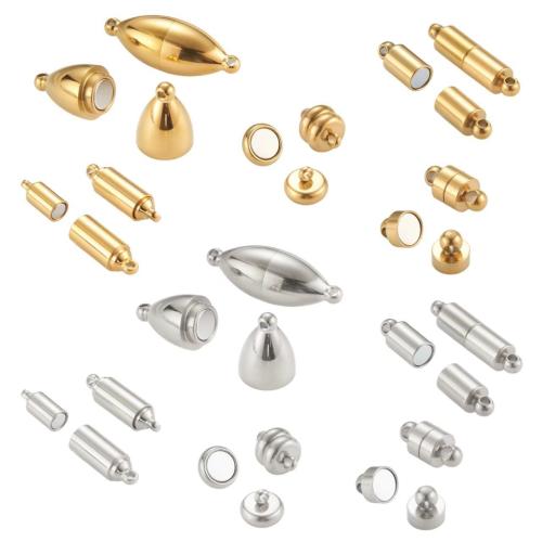Stainless Steel Magnetic Clasps, 304 Stainless Steel, plated, DIY & different styles for choice, Sold By PC