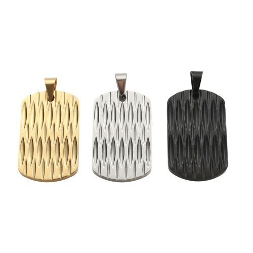Stainless Steel Tag Charm, 304 Stainless Steel, plated, DIY, more colors for choice, 37.60x22.80x2.90mm, Sold By PC
