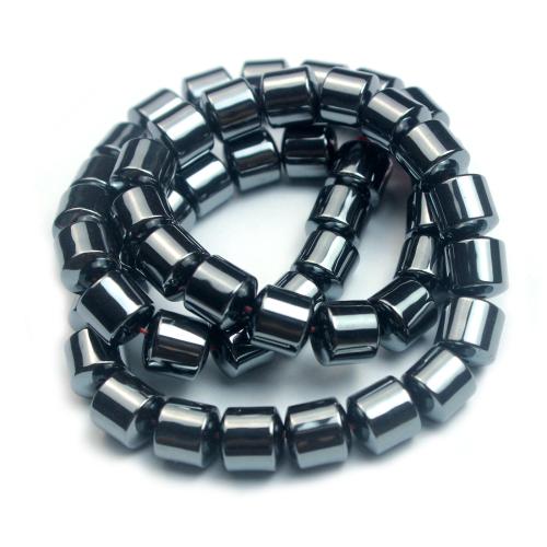 Perles hématites amagnétiques, hématite non magnétique, tambour, poli, DIY & normes différentes pour le choix, Vendu par brin