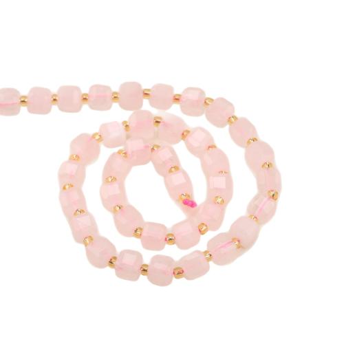 Perles Quartz Rose naturel, cadre, poli, DIY & normes différentes pour le choix & facettes, Vendu par Environ 38 cm brin