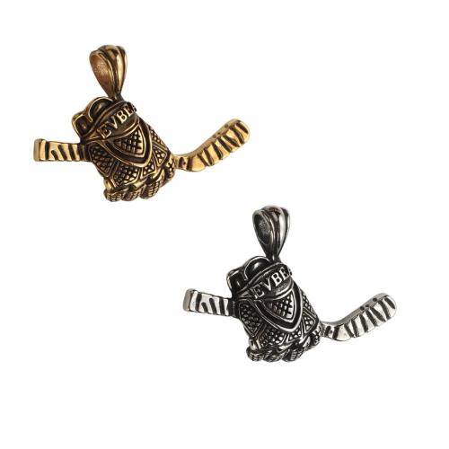 Stainless Steel Pendants, 304 Stainless Steel, plated, DIY, more colors for choice, 51x36x12mm, Sold By PC