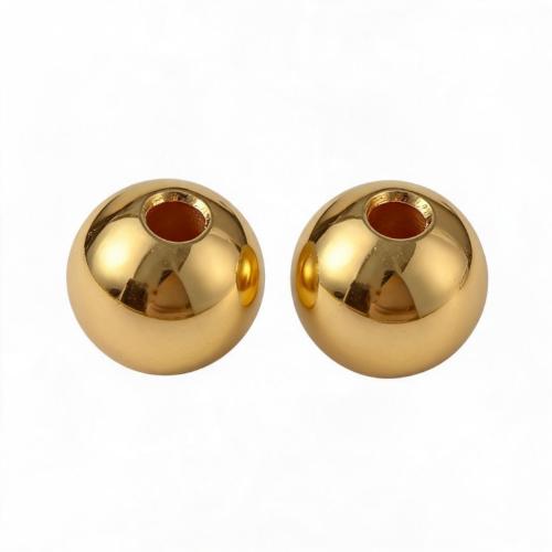 Perles en plastique revêtue de cuivre, plastique ABS, Rond, Placage galvanique, DIY & normes différentes pour le choix, plus de couleurs à choisir, 500sol/lot, Vendu par lot