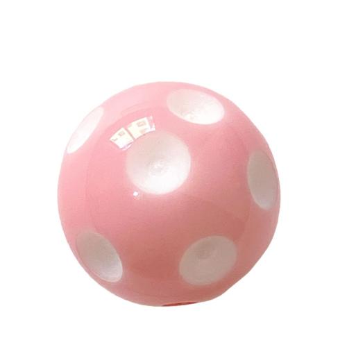 Perle acrylique, Rond, Pois & DIY, plus de couleurs à choisir, Vendu par PC