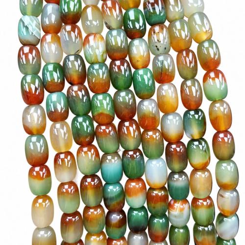 Achat Perlen, Eimer, poliert, DIY, keine, 10x14mm, verkauft per ca. 38 cm Strang