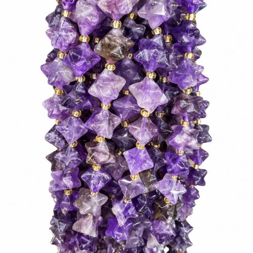 Gemstone Jewelry Beads, Hexagram, polished, DIY & different materials for choice, 10mm, Approx 28PCs/Strand, Sold By Strand