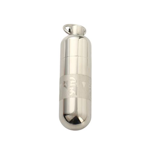 Acier inoxydable 304 Pendentif cercueil cinéraires, DIY, couleur originale, 44.30x12.80mm, Vendu par PC