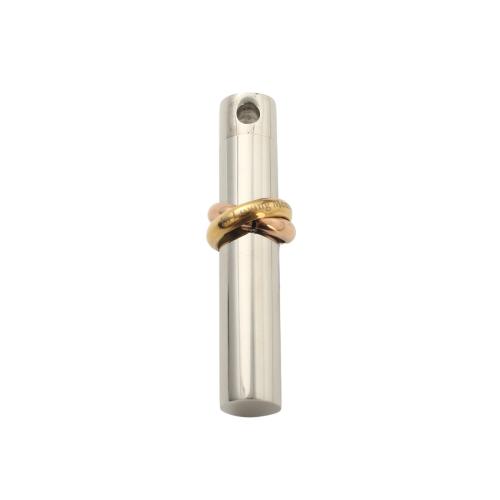 304 Stainless Steel Cinerary Casket Pendant, plated, DIY, 42.70x7.70mm, Sold By PC