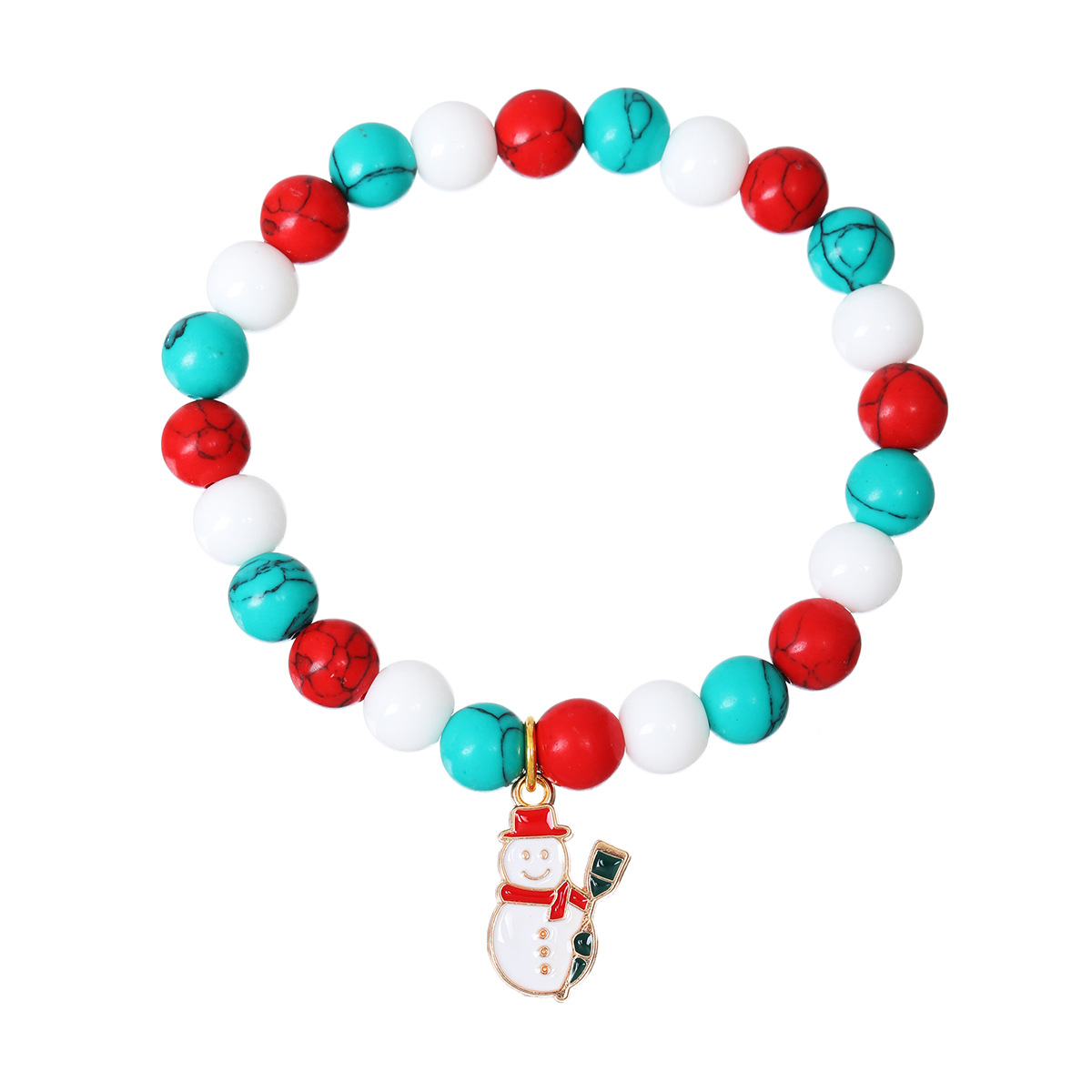 Glass Bracelet, with Zinc Alloy, handmade, Christmas Design & Unisex & different styles for choice & enamel, , Length:Approx 19 cm, Sold By PC