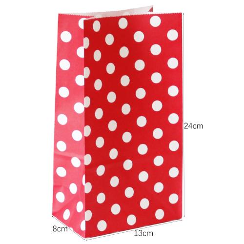 Kraftpapier Christmas Gift Bag, Rechteck, Drucken, Weihnachts-Design, keine, 240x130x80mm, verkauft von PC