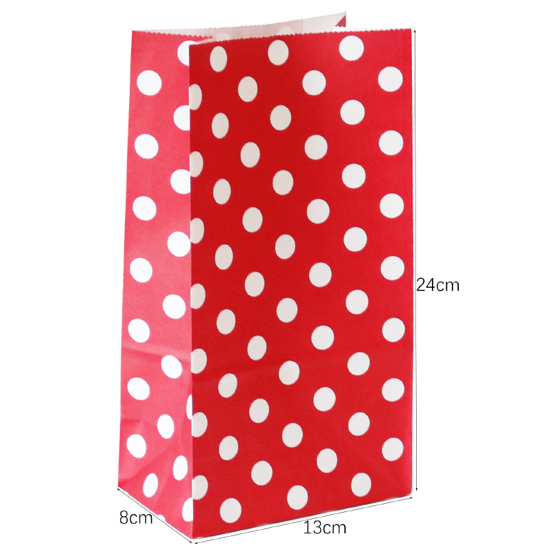 Kraft Christmas Gift Bag, Rectangle, printing, Christmas Design, more colors for choice, 240x130x80mm, Sold By PC