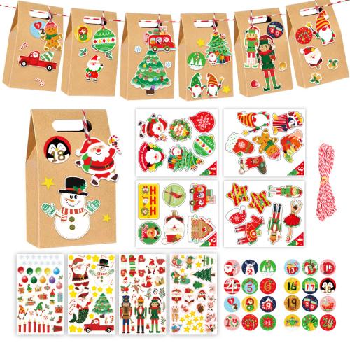 Kraftpapier Christmas Gift Bag, Drucken, DIY, verkauft von PC