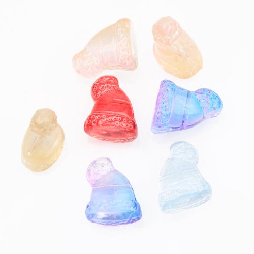 Perles murano de Noël, chalumeau, chapeau, Conception de Noël & DIY, plus de couleurs à choisir, 14x17mm, 20PC/lot, Vendu par lot