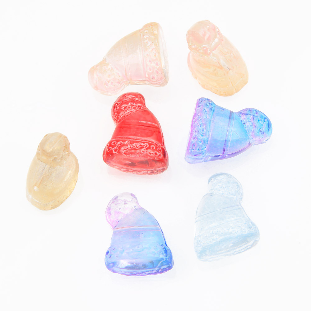 Christmas Lampwork Beads, Hat, Christmas Design & DIY, more colors for choice, 14x17mm, 20PCs/Lot, Sold By Lot