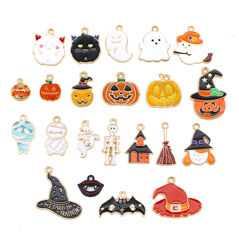 Fashion Halloween Pendant, Zinc Alloy, plated, DIY & Halloween Jewelry Gift & different styles for choice & enamel, , Sold By PC