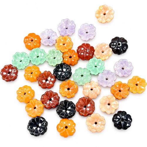Gemstone Bead Cap, Flower, polished, DIY & different materials for choice, 15x15x4mm, Sold By PC