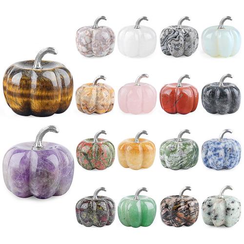 Edelstein Dekoration, Kürbis, geschnitzt, Design für Halloween & verschiedenen Materialien für die Wahl, 30x21mm, verkauft von PC