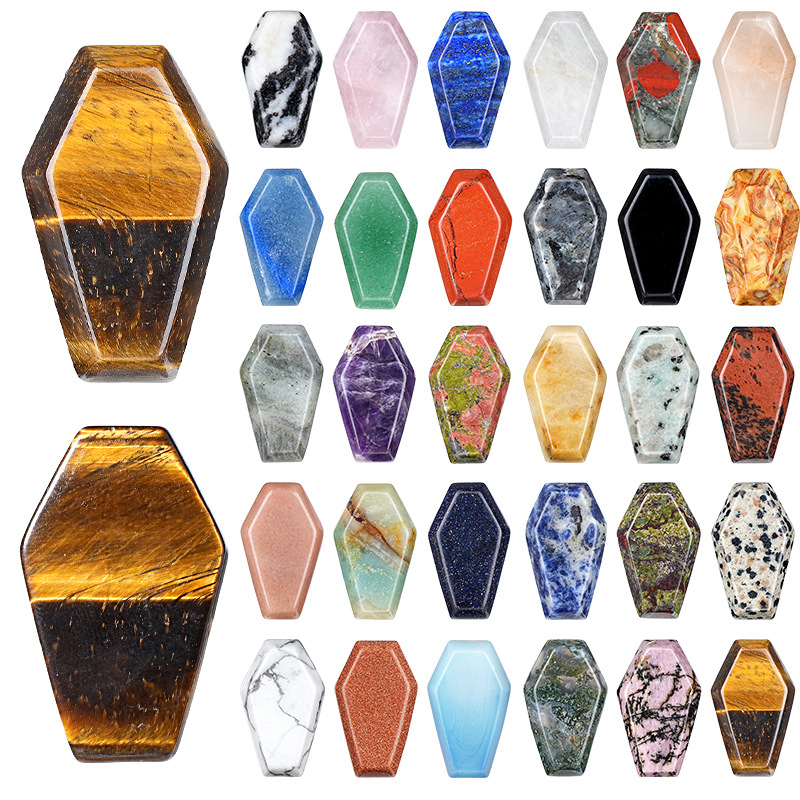 Gemstone Decoration, polished, Halloween Design & different materials for choice, 19x31mm, Sold By PC