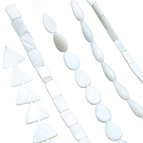 Natural White Shell Beads, DIY & different size for choice, Sold By Strand