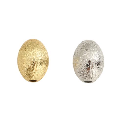 Brass Spacer Beads, Oval, plated, DIY, more colors for choice, 13.60x10.20mm, Hole:Approx 2.5mm, Sold By PC