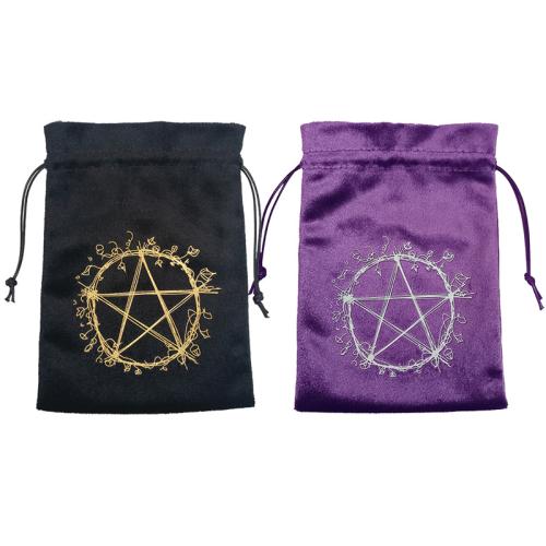 Baumwollsamt Drawstring Tasche, Rechteck, Kunstdruck, Staubdicht, keine, 130x180mm, verkauft von PC