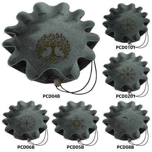 PU Leder Drawstring Tasche, Kunstdruck, Tragbar & Reduzierbaren, keine, 270x270mm, verkauft von PC