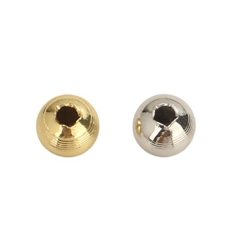 Brass Spacer Beads, Round, plated, DIY, more colors for choice, 6mm, Hole:Approx 1.5mm, Sold By PC