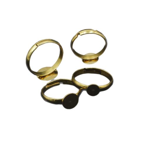 Messing einstellbare Fingerringe, plattiert, DIY & verschiedene Größen vorhanden, verkauft von PC