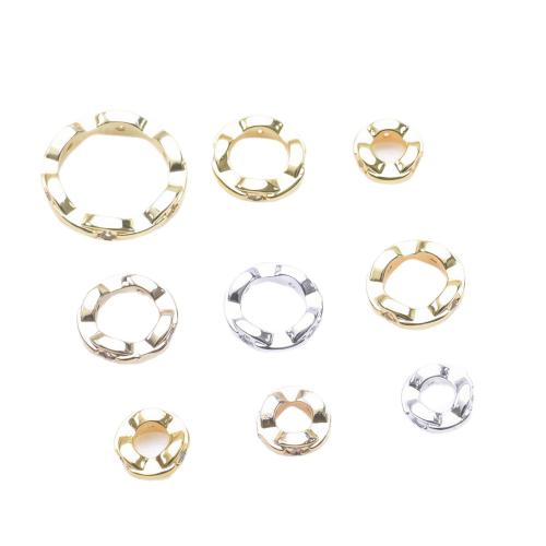 gold-gefüllt Zwischenperlen, rund, DIY & verschiedene Größen vorhanden & Micro pave Zirkonia, keine, verkauft von PC