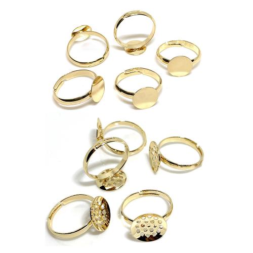 Brass Pad Ring Bases, plated, DIY & different styles for choice, more colors for choice, Sold By PC
