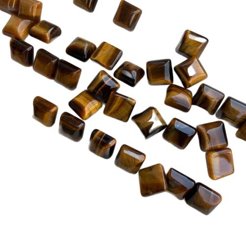 Natural Gemstone Cabochons, Square, polished, DIY & different materials for choice, 10mm, Sold By PC