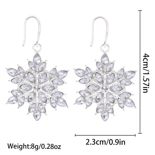 Boucles d'oreilles de Noël, Acrylique, Conception de Noël & pour femme & avec strass, 23x40mm, Vendu par paire