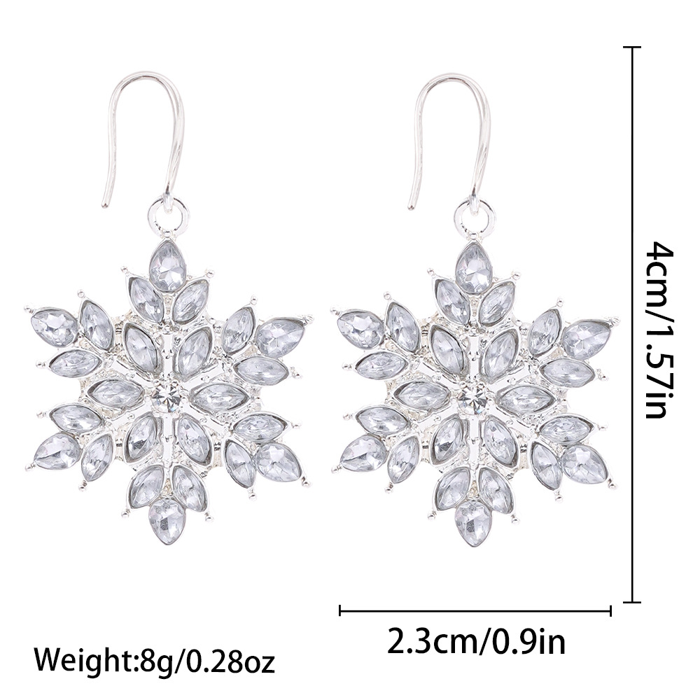 Christmas Earrings, Acrylic, Christmas Design & for woman & with rhinestone, 23x40mm, Sold By Pair