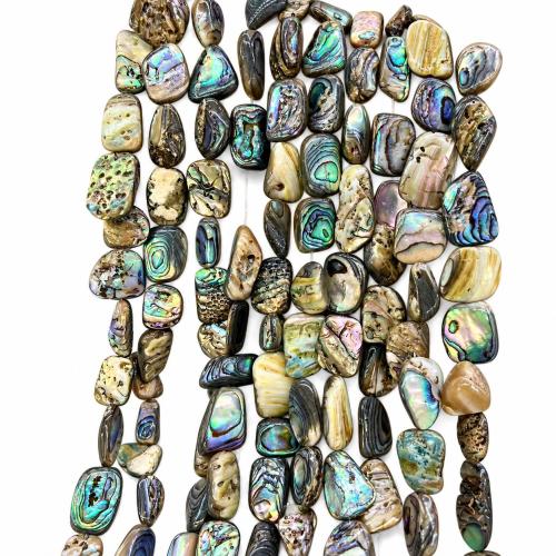 Perles coquillage d'ormeau, coquille d'ormeau, Irrégulière, DIY, beads size 9-10mm, Vendu par brin