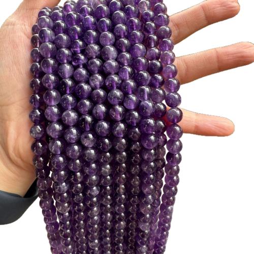 améthyste goutte, Rond, poli, DIY & normes différentes pour le choix, Vendu par brin