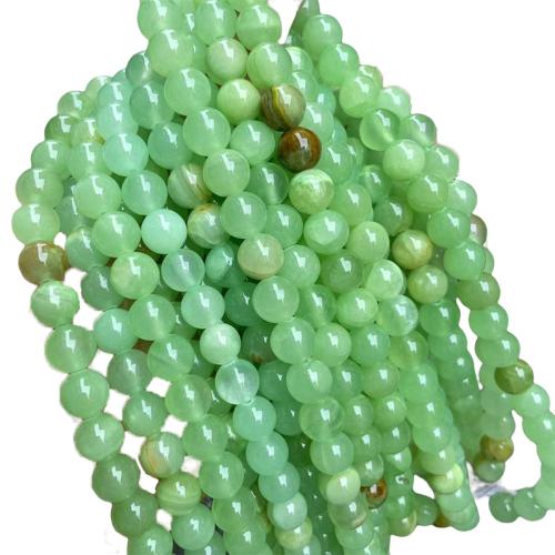 Vert-Jade goutte, Rond, teints & DIY & normes différentes pour le choix, Vendu par brin