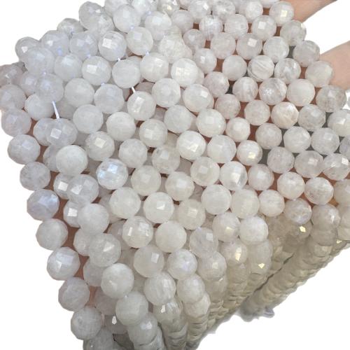 Perles Pierre de lune, Pierre de lune bleue, Rond, DIY & normes différentes pour le choix & facettes, Vendu par brin