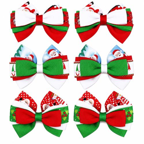 Polyester Kinder Haaraccessories, handgemacht, Weihnachts-Design & Mädchen, keine, 100x75mm, verkauft von PC
