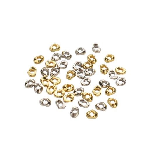 Messing Zwischenperlen, plattiert, DIY, keine, 4.20x3.30x2mm, Bohrung:ca. 1mm, verkauft von PC